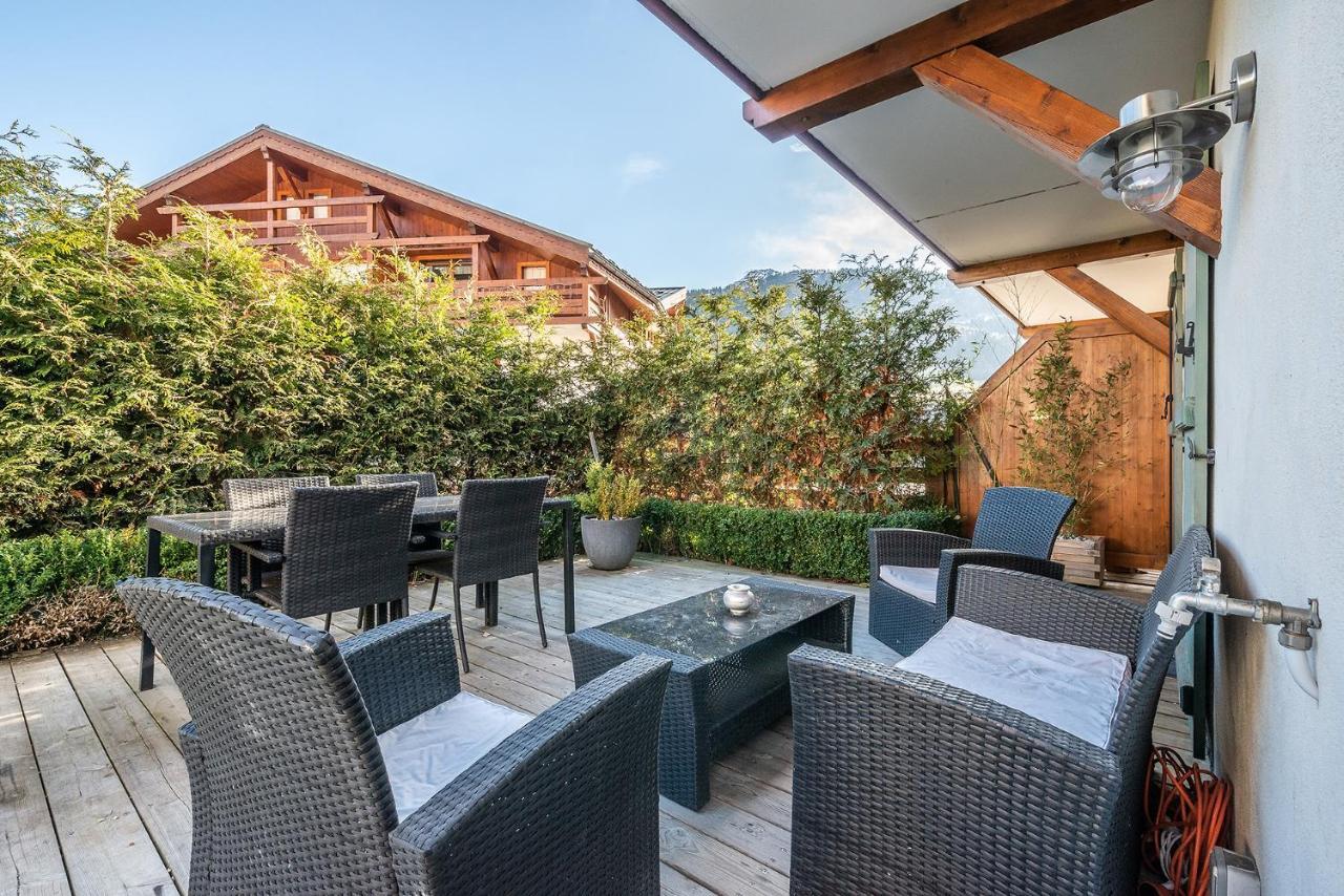 Ferienwohnung Le Hameau des Neiges Praz-sur-Arly Exterior foto